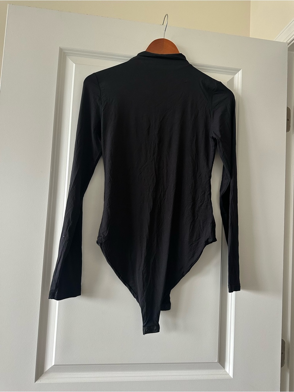 Black Long-Sleeve Bodysuit - Women Tops